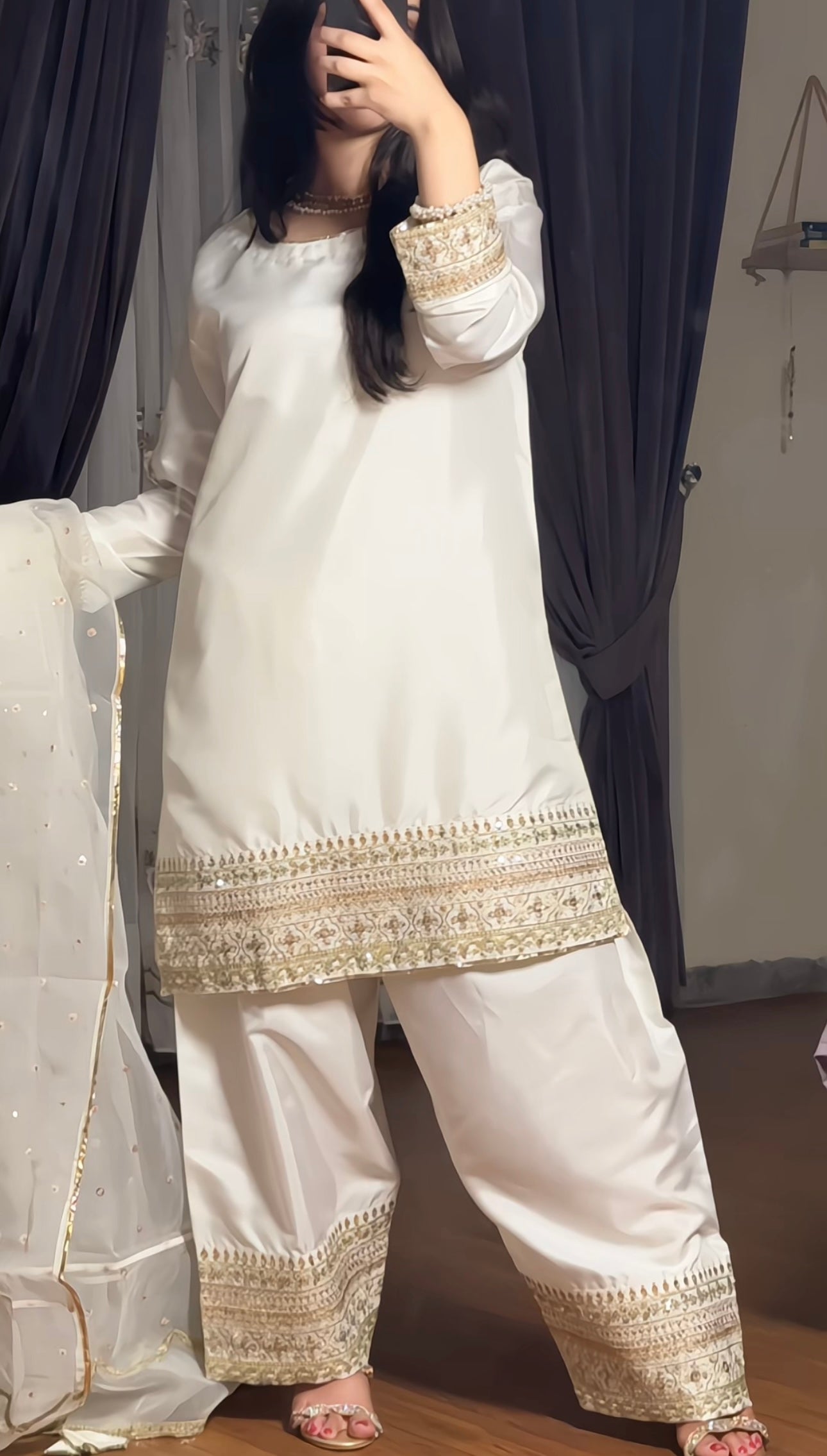 Ivory Farshi Set - 3 PCS