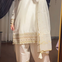 Ivory Farshi Set - 3 PCS