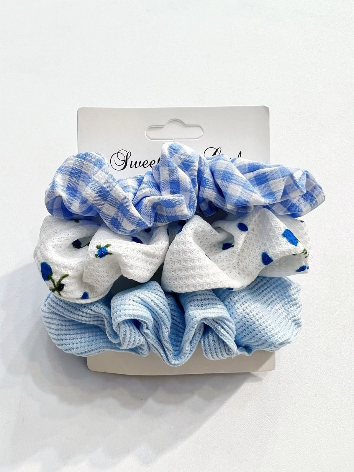 Bundle of 3 Cute Printed Scrunchies