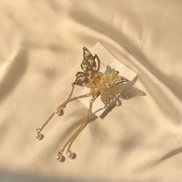 Butterfly Metal Hair Claw Clip with Tassels