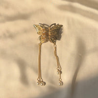 Butterfly Metal Hair Claw Clip with Tassels
