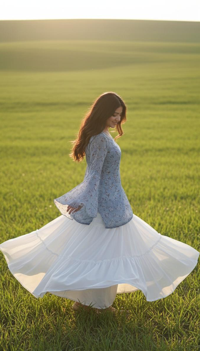 Lavender Mist - Fairy Kurti